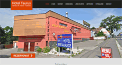 Desktop Screenshot of hotel-taurus.cz